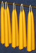 Hand Dipped 100% Beeswax Candles (Pair)